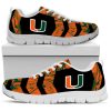 NCAA Miami Hurricanes Orange Black Running Shoes