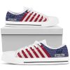 NCAA California Golden Bears Custom Name American Flag Low Top Shoes
