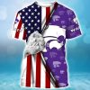 NCAA Kansas State Wildcats American Flag T-Shirt