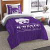 NCAA Kansas State Wildcats Purple Est 1863 Bedding Set