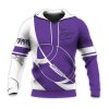 NCAA Kansas State Wildcats Purple White Ball Pullover Hoodie