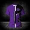 NCAA Kansas State Wildcats Custom Text Purple Black T-Shirt