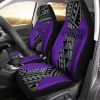 NCAA Kansas State Wildcats Purple Silver Polynesian Car Seat Covers