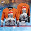 NCAA Virginia Cavaliers Custom Name Orange Ugly Christmas Sweater