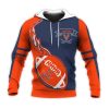 NCAA Virginia Cavaliers Orange Blue Pullover Hoodie V3