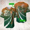 NCAA Miami Hurricanes Custom Name Number Green Orange Baseball Jersey