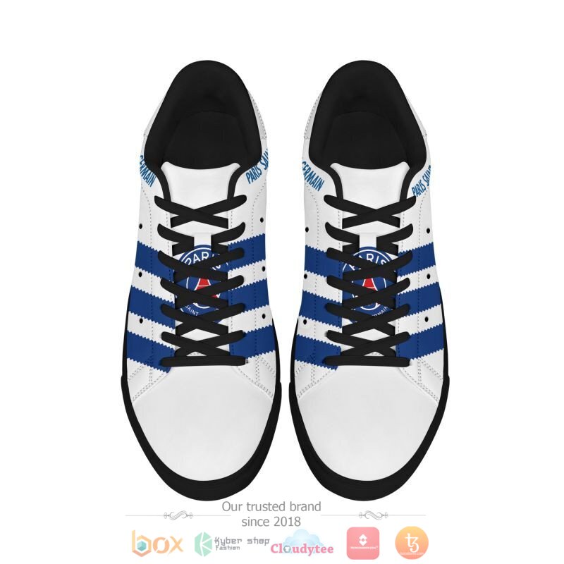 Paris Saint-Germain FC White Blue Stan Smith Shoes Paris Saint-Germain FC White Blue Stan Smith Shoes