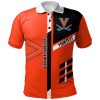 NCAA Virginia Cavaliers Custom Text Orange Black Polo Shirt