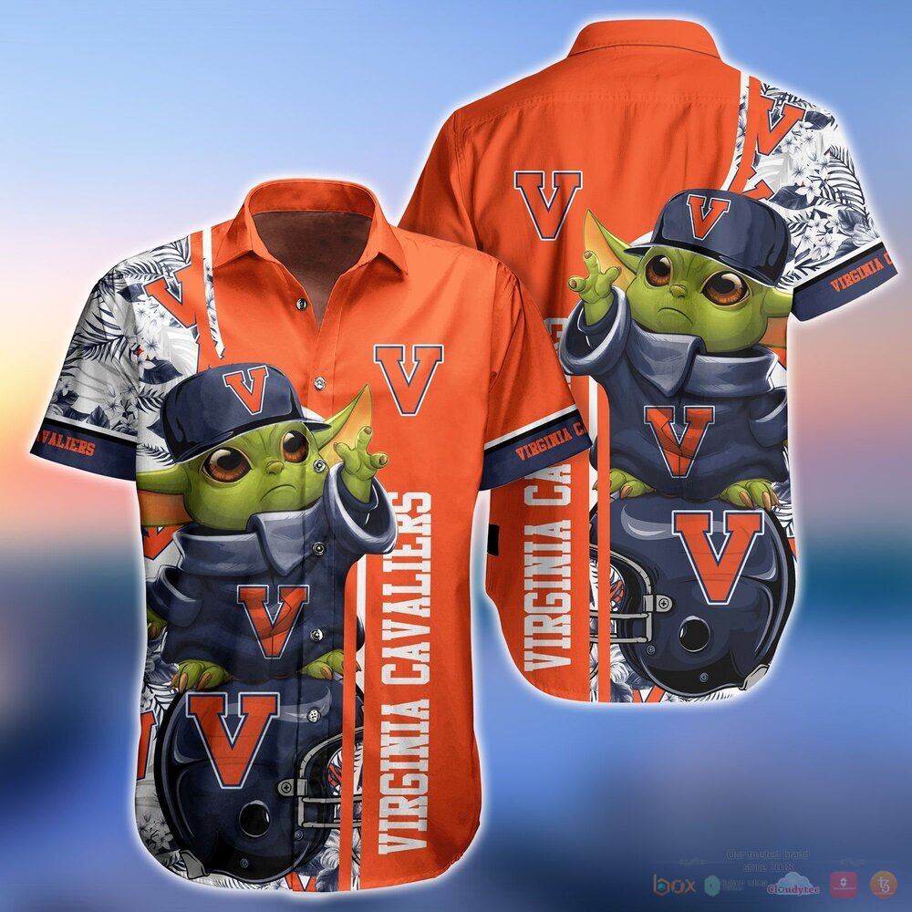 NCAA Virginia Cavaliers Baby Yoda Hawaiian Shirt