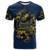 NCAA California Golden Bears Custom Text Number Blue T-Shirt V2