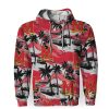 NCAA Maryland Terrapins Coconut Trees Car Pullover Hoodie