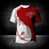 NCAA Indiana Hoosiers White Crimson Ball T-Shirt