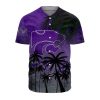 NCAA Kansas State Wildcats Coconut Tree Purple Baseball Jersey