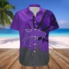 NCAA Kansas State Wildcats Custom Text Number Purple Grunge Hawaiian Shirt