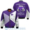 NCAA Kansas State Wildcats Purple Damn Right Bomber Jacket