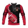 NCAA Maryland Terrapins Red Ball Black Pullover Hoodie