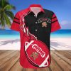 NCAA Maryland Terrapins Red Ball Black Hawaiian Shirt