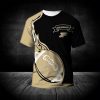 NCAA Purdue Boilermakers Gold Ball Black T-Shirt