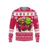NCAA Indiana Hoosiers Baby Groot And Grinch Ugly Christmas Sweatshirt