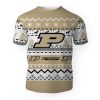 NCAA Purdue Boilermakers Gold White Christmas T-Shirt