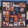 NCAA Virginia Cavaliers Orange Blue For Fan Quilt Blanket