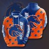 NCAA Boise State Broncos Blue Orange Pullover Hoodie