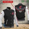 NCAA Washington State Cougars Custom Name Eagle Black Baseball Jacket