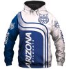 NCAA Arizona Wildcats Bue Whihte Curve Pullover Hoodie