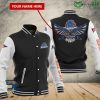 NCAA Boise State Broncos Custom Name Black Baseball Jacket