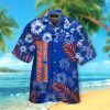 NCAA Boise State Broncos Blue Tropical Flowers Hawaiian Shirt