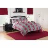 NCAA Washington State Cougars Grey Multil Logo Bedding Set