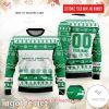 NCAA North Dakota Fighting Hawks Custom Name Number Ugly Christmas Sweater