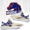 NCAA Boise State Broncos Blue Cream Scratch Yeezy Boost Sneakers