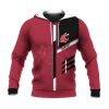 NCAA Washington State Cougars Custom Text Red Black Pullover Hoodie