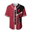 NCAA Washington State Cougars Custom Text Red Black Baseball Jersey