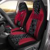NCAA Washington State Cougars Red Black Polynesian Car Seat Covers