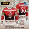 Arsenal FC Custom Name Number Merry Christmas Sweater