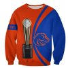 NCAA Boise State Broncos Custom Text Orange Blue Champions Sweatshirt