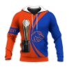 NCAA Boise State Broncos Custom Text Orange Blue Champions Pullover Hoodie