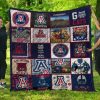 NCAA Arizona Wildcats Blue White Mascot Quilt Blanket