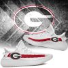 NCAA Georgia Bulldogs White Red Yeezy Boost Sneakers