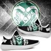 NCAA Colorado State Rams Black Scratch Yeezy Boost Sneakers