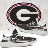 NCAA Georgia Bulldogs Black White Yeezy Boost Sneakers