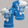 AJ Auxerre Blue White T-Shirt V2