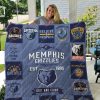 NBA Memphis Grizzlies Grit And Grind We Grind Here Quilt Blanket