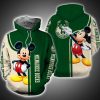 NBA Milwaukee Bucks Green Cream Mickey Pullover Hoodie