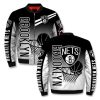 NBA Brooklyn Nets Black Gradient Special Bomber Jacket
