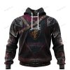 NBA Cleveland Cavaliers Custom Name Number Warrior Armor Jersey Pullover Hoodie