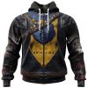 NBA Memphis Grizzlies Custom Name Number Warrior Armor Zip Up Hoodie