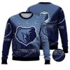 NBA Memphis Grizzlies Blue Half Style Ugly Christmas Sweater